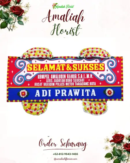 Papan Bunga Ucapan Selamat Lumutan